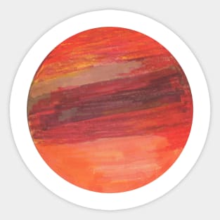 Red Planet Sticker